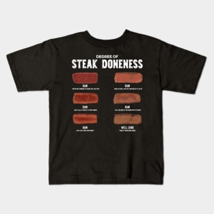 Degree of Steak Doneness Kids T-Shirt
